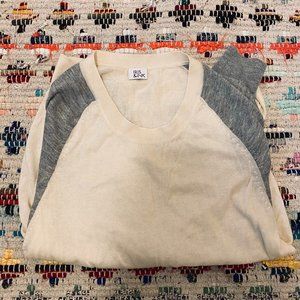 Iris & Ink, Luxury Cream / Grey Sweater